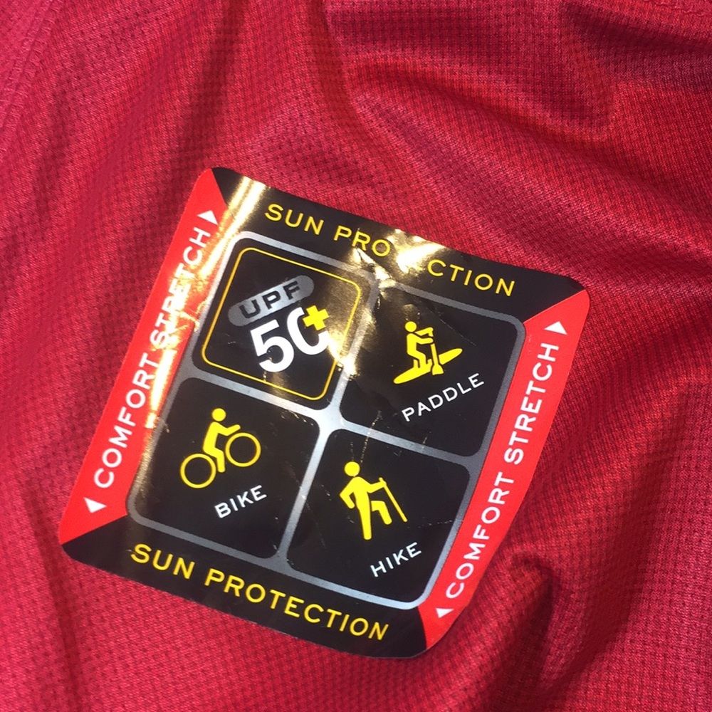 Zeroxposure Red Sun Protection Top Size XL New with Tags - Picture 6 of 11